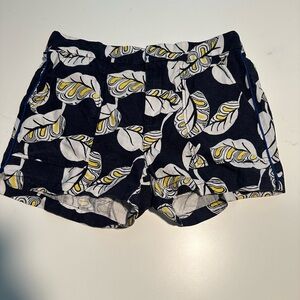 J crew floral leaf shorts size 10